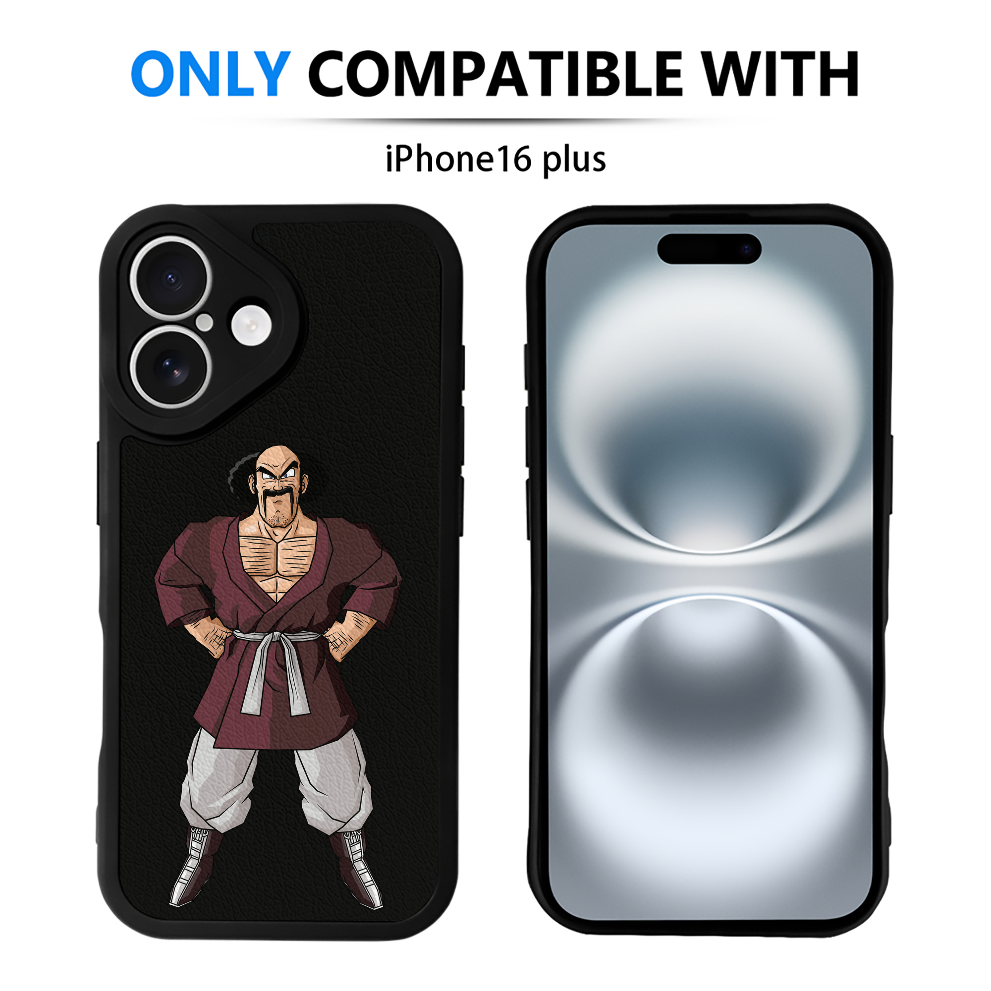（画像用） ドラゴンボール DRAGON BALL 【iPhone 16シリーズ対応】シリコンスマホケース（レザー調） 材質：シリコン